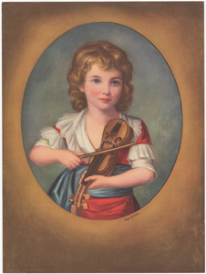 Child with Violin Le Brun